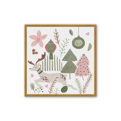 Merry Forest Friends, Set of 3 Paper Prints