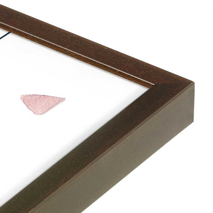 [Color:Espresso], Picture of art in a Espresso frame at an angle