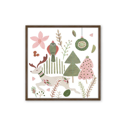 Merry Forest Friends, Set of 3 Paper Prints