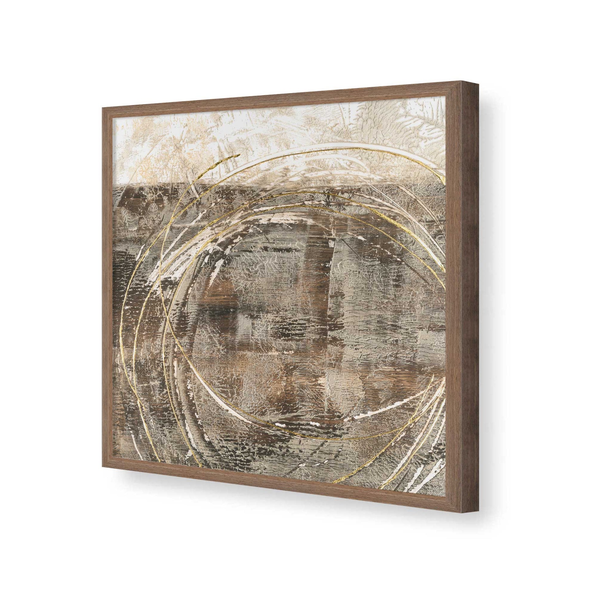 [Color:Walnut], Picture of art in a Walnut frame of the corner