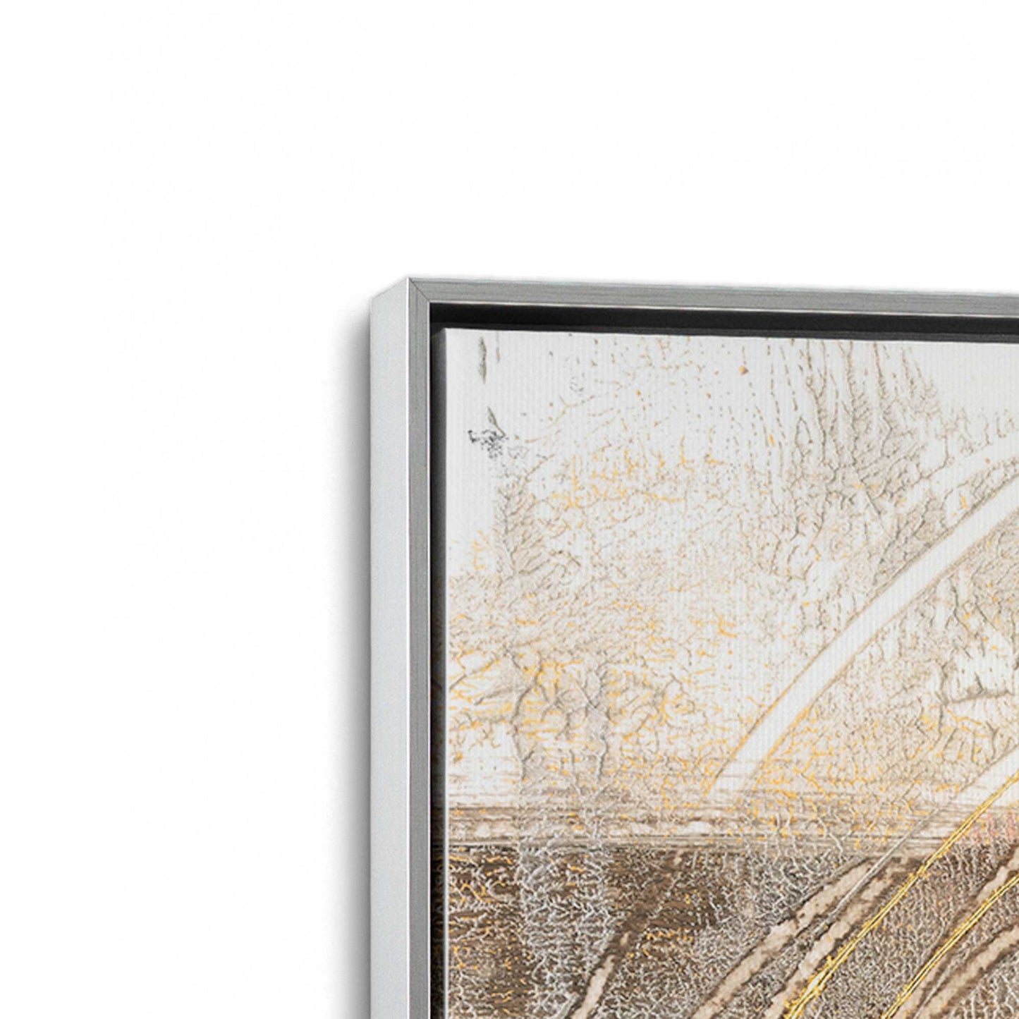 [Color:Polished Chrome], Picture of art in a Polished Chrome frame at an angle