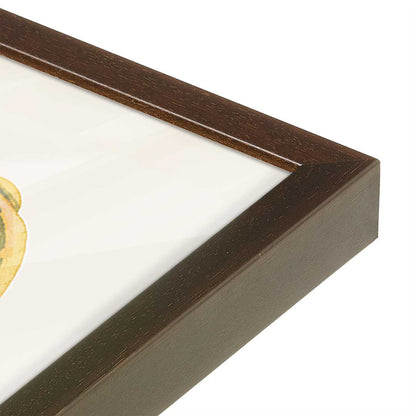 [Color:Espresso], Picture of art in a Espresso frame at an angle