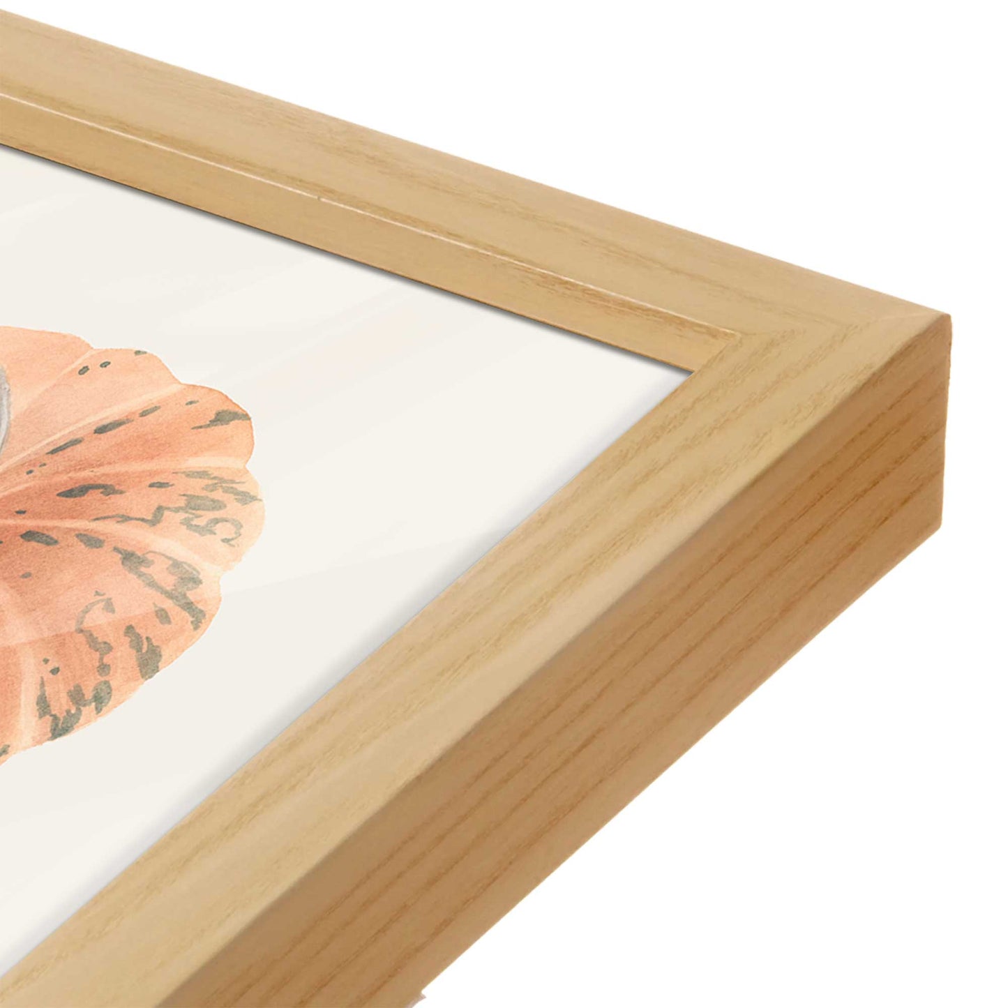 [Color:Espresso], Picture of art in a Espresso frame at an angle
