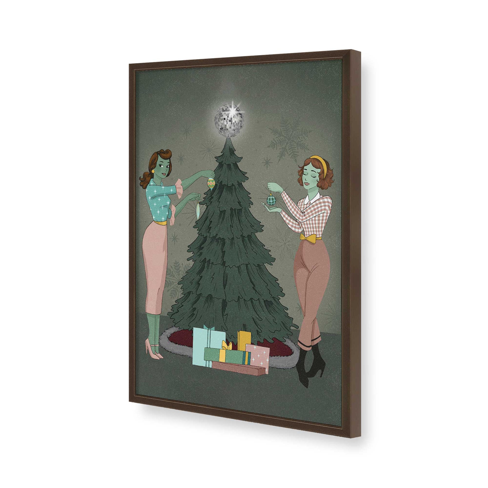 [Color:Belvinder Brown], Picture of art in a Belvinder Brown frame of the corner