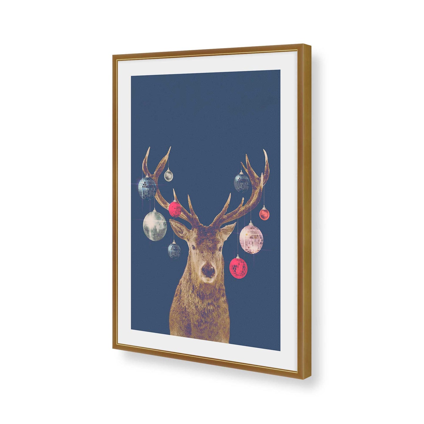 [Color:Polished Gold], Picture of art in a Polished Gold frame of the corner