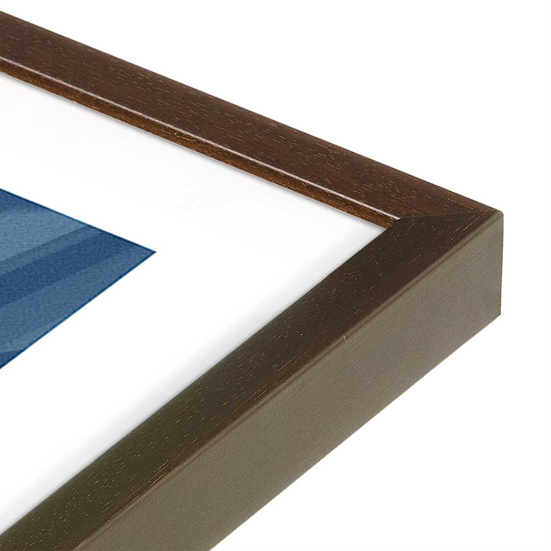 [Color:Belvinder Brown], Picture of art in a Belvinder Brown frame at an angle