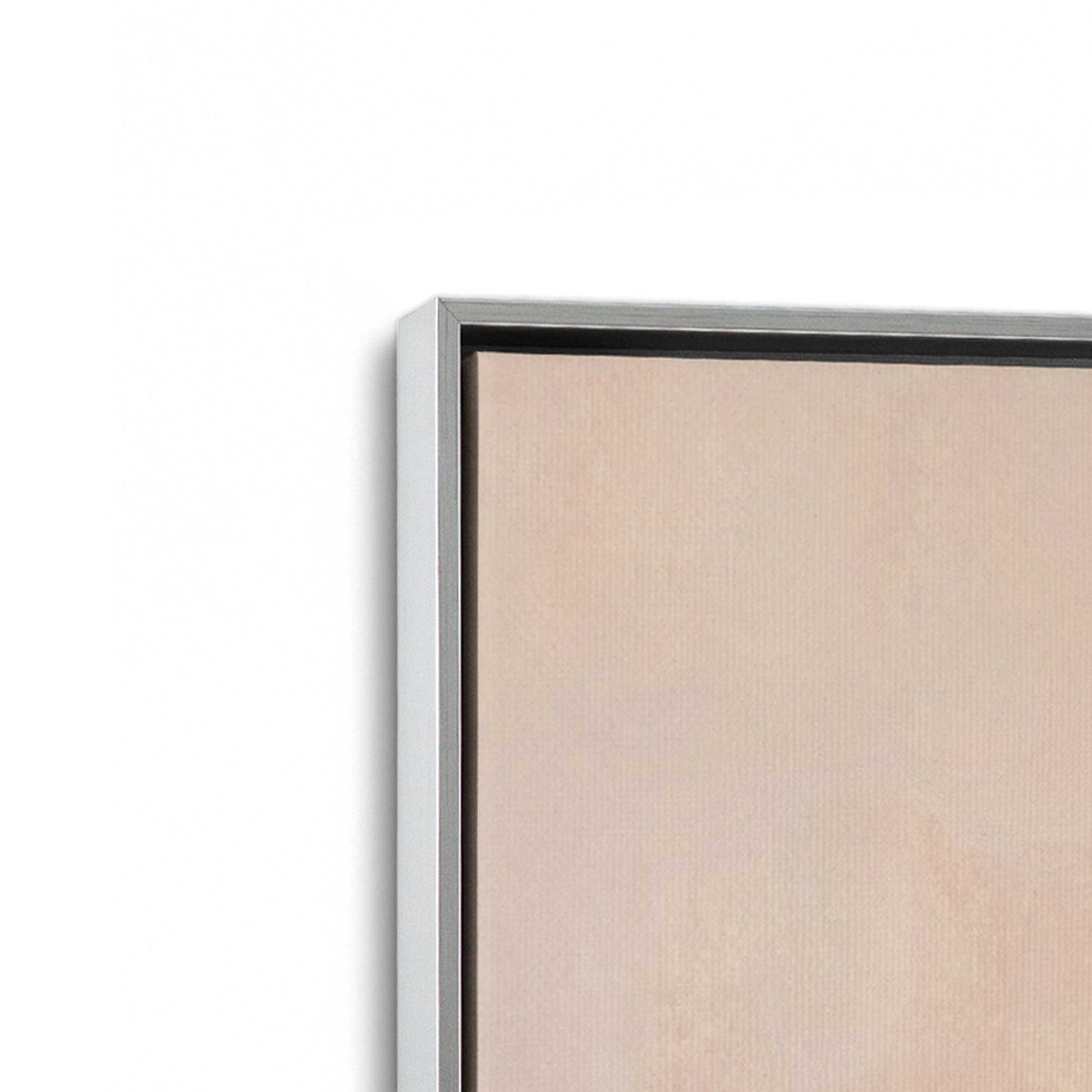 [Color:Polished Chrome], Picture of art in a Polished Chrome frame at an angle