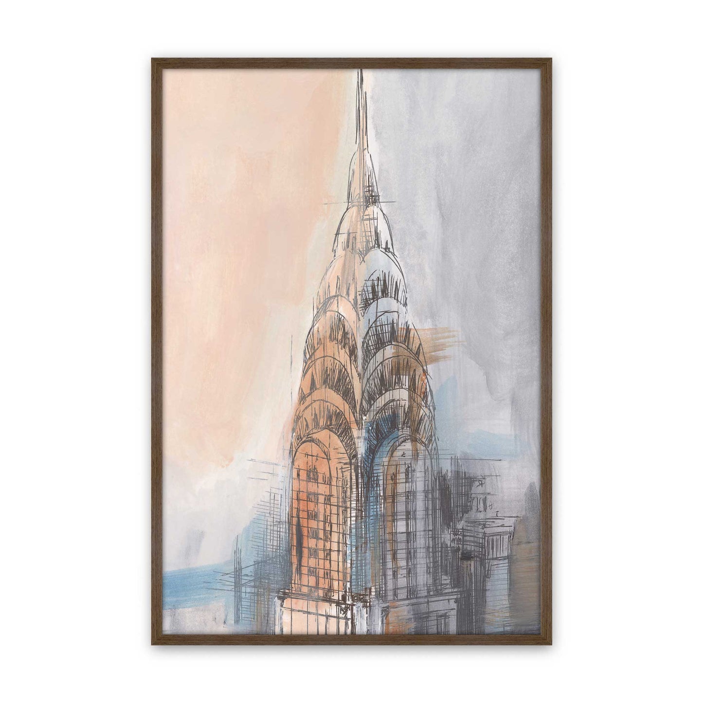 [Color:Walnut], Picture of art in a Walnut frame