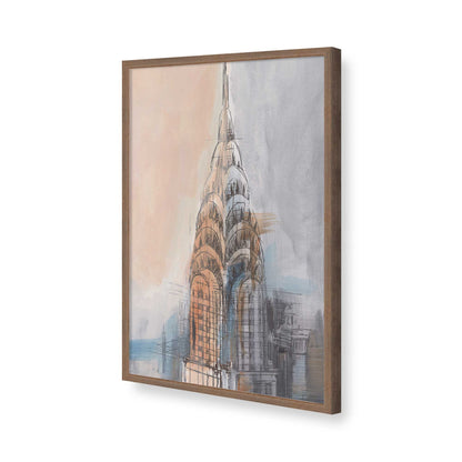 [Color:Walnut], Picture of art in a Walnut frame of the corner