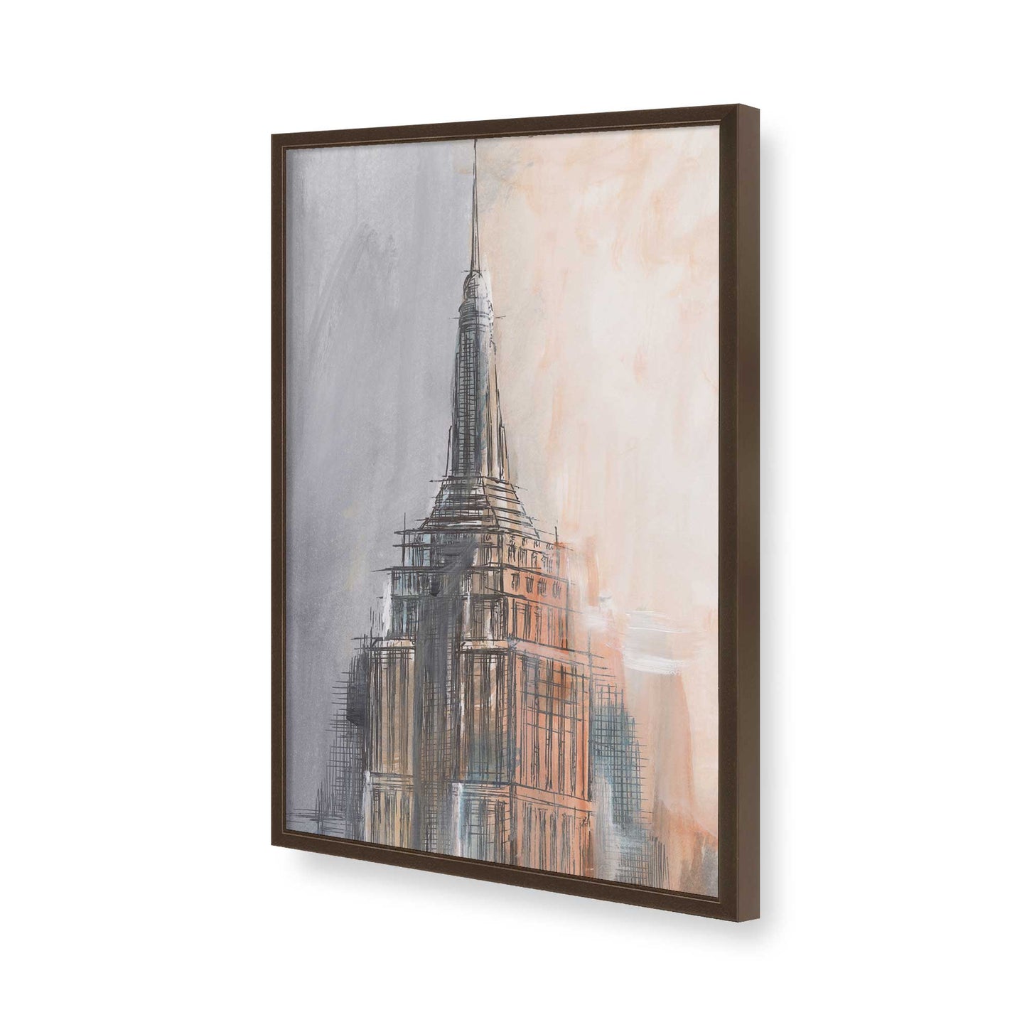 [Color:Belvinder Brown], Picture of art in a Belvinder Brown frame of the corner