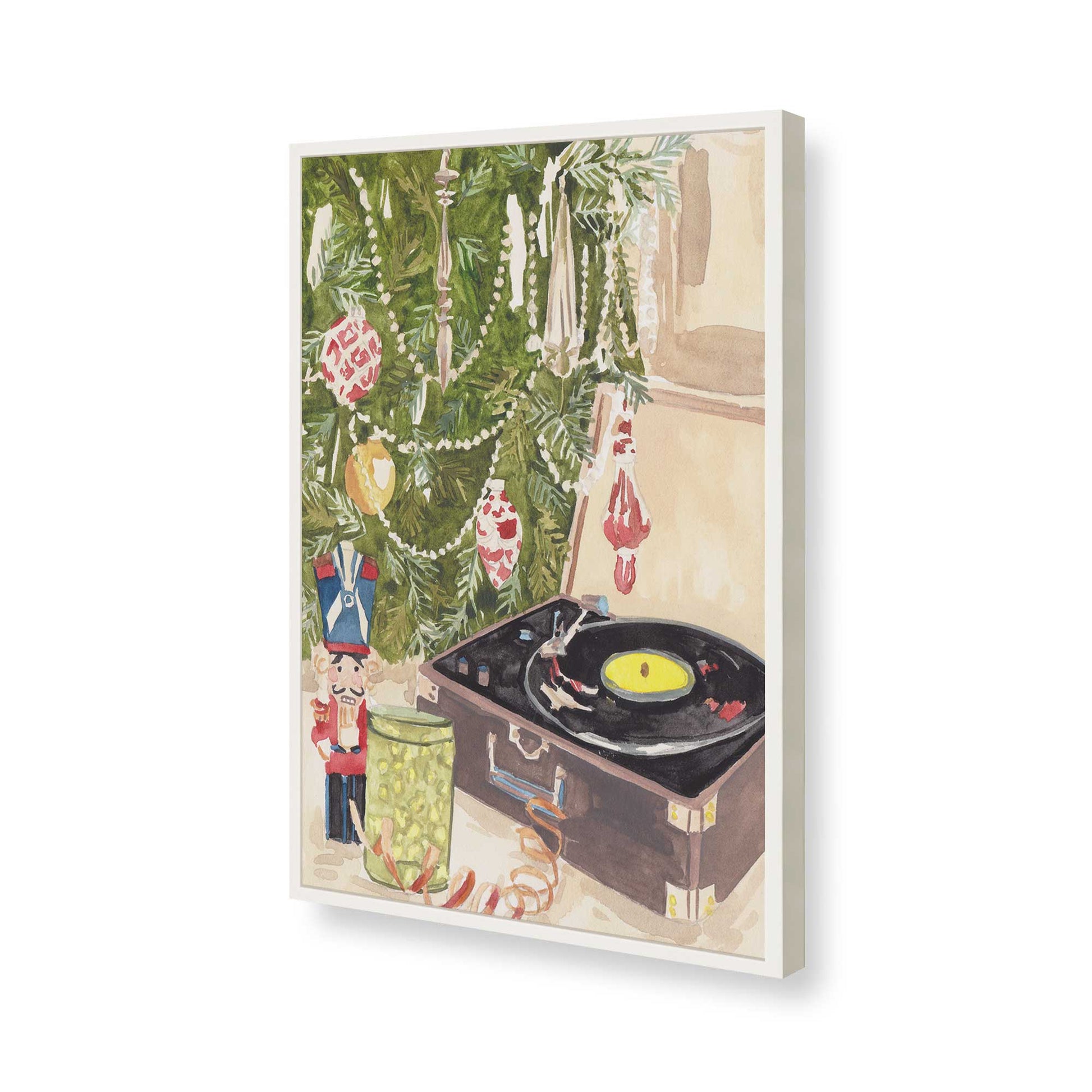 [Color:Opaque White], Picture of art in a Opaque White frame of the corner