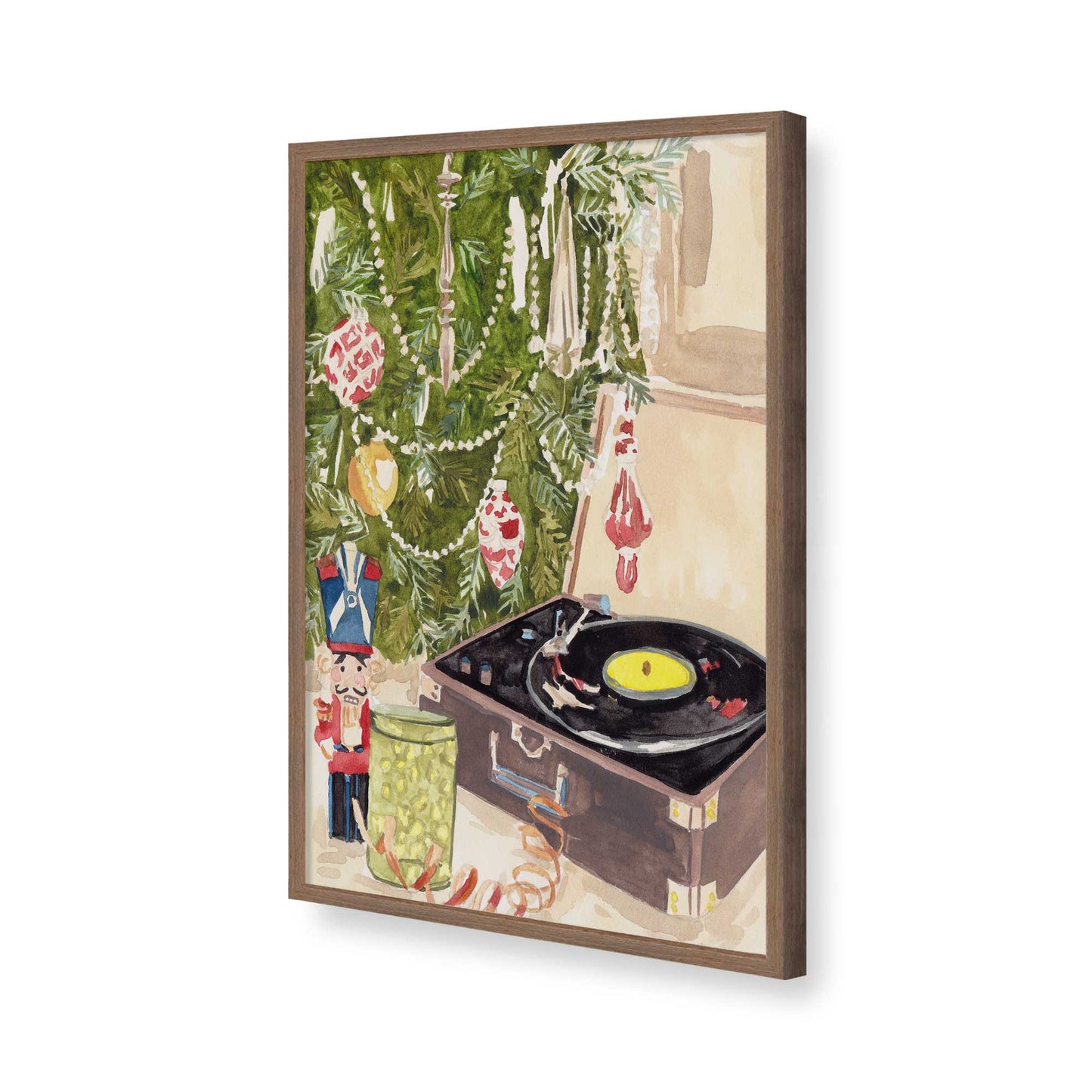 [Color:Walnut], Picture of art in a Walnut frame of the corner