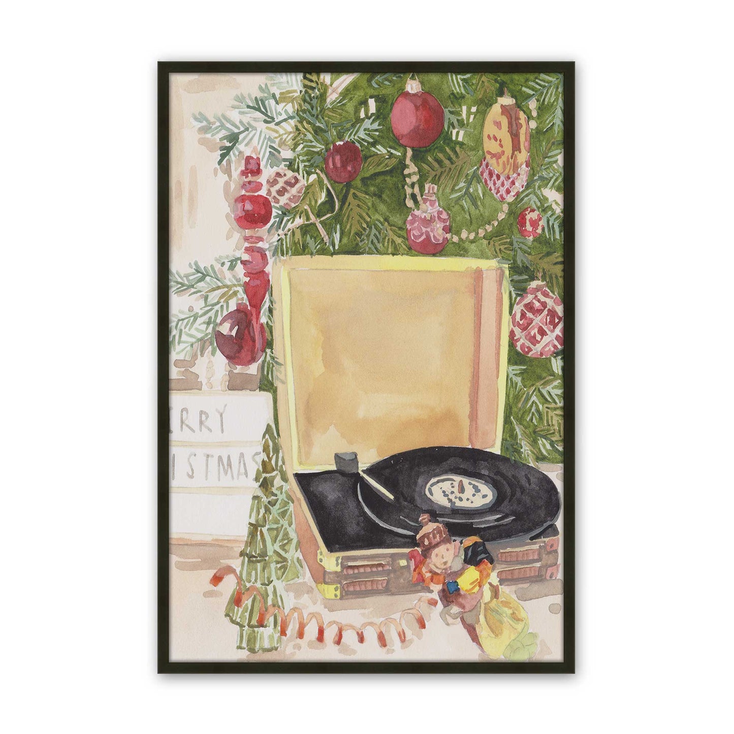 [Color:Satin Black], Picture of art in a Satin Black frame