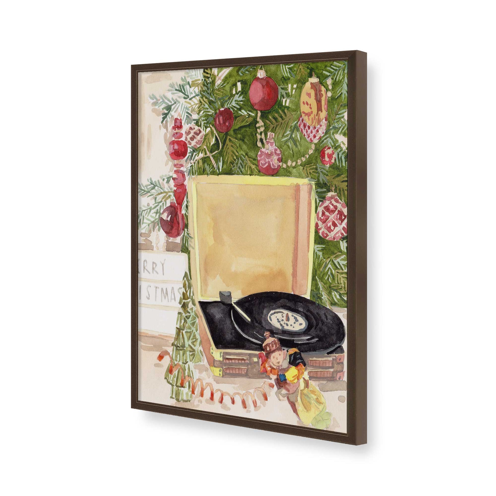 [Color:Belvinder Brown], Picture of art in a Belvinder Brown frame of the corner