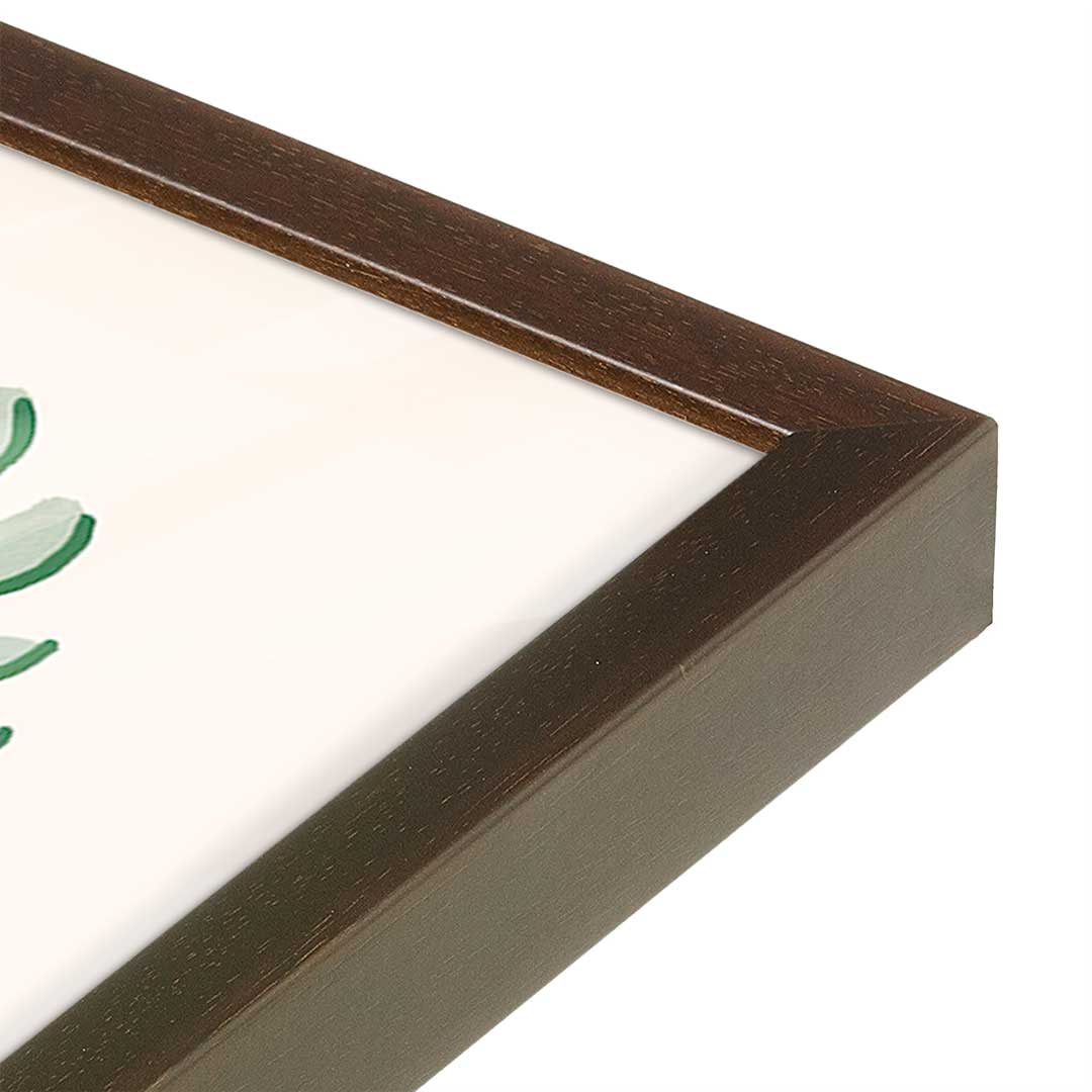 [Color:Espresso], Picture of art in a Espresso frame at an angle