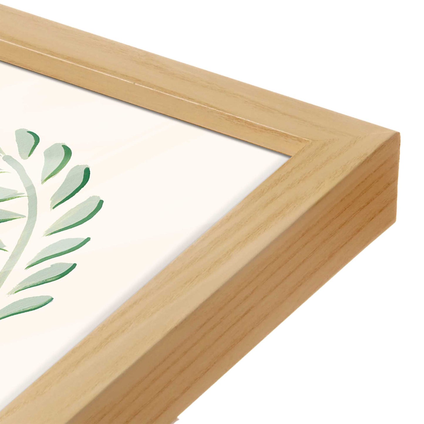 [Color:Espresso], Picture of art in a Espresso frame at an angle