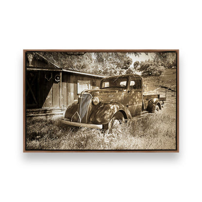 [Color:Walnut], Picture of art in a Walnut frame