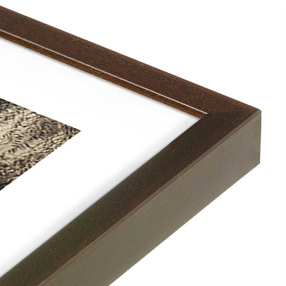 [Color:Belvinder Brown], Picture of art in a Belvinder Brown frame at an angle