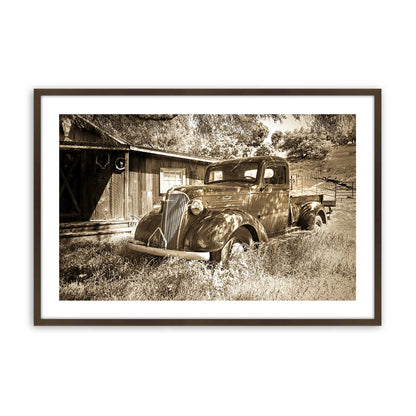 [Color:Brown], Picture of art in a Brown frame