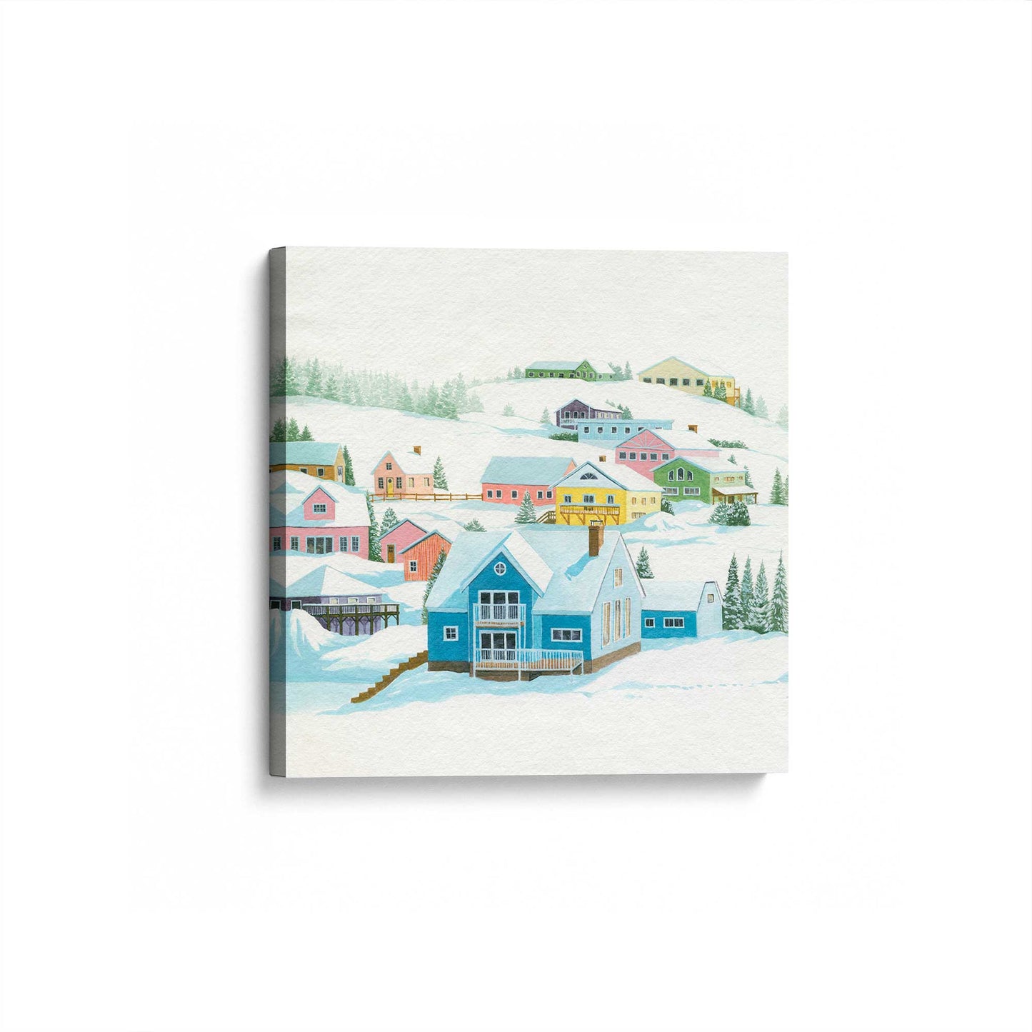 [Color:Stretched Canvas], Picture of art at an angle