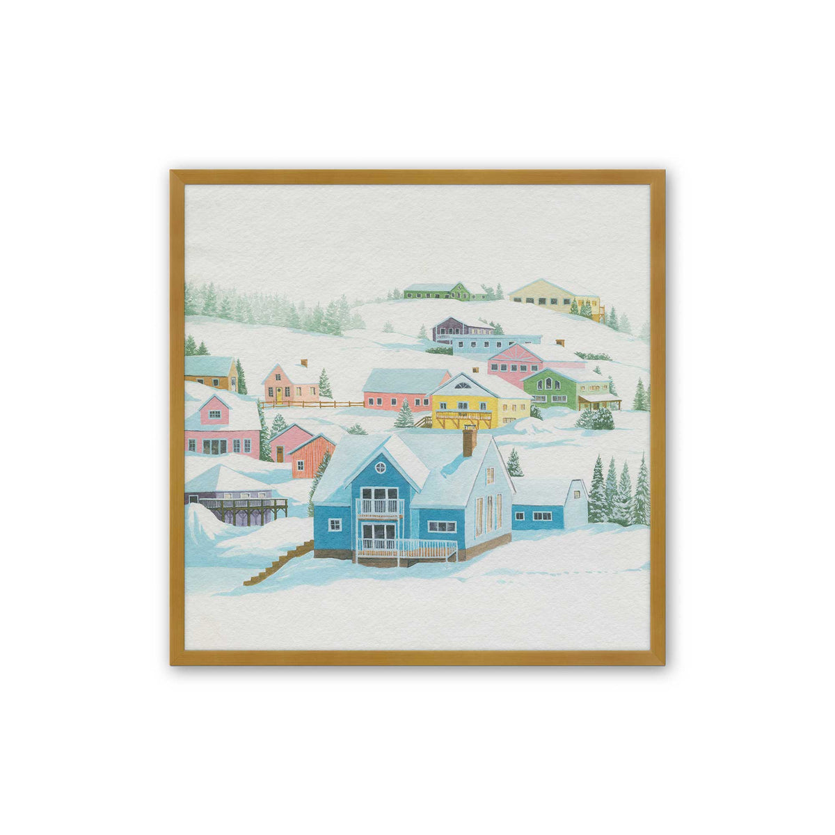 [Color:Polished Gold], Picture of art in a Polished Gold frame