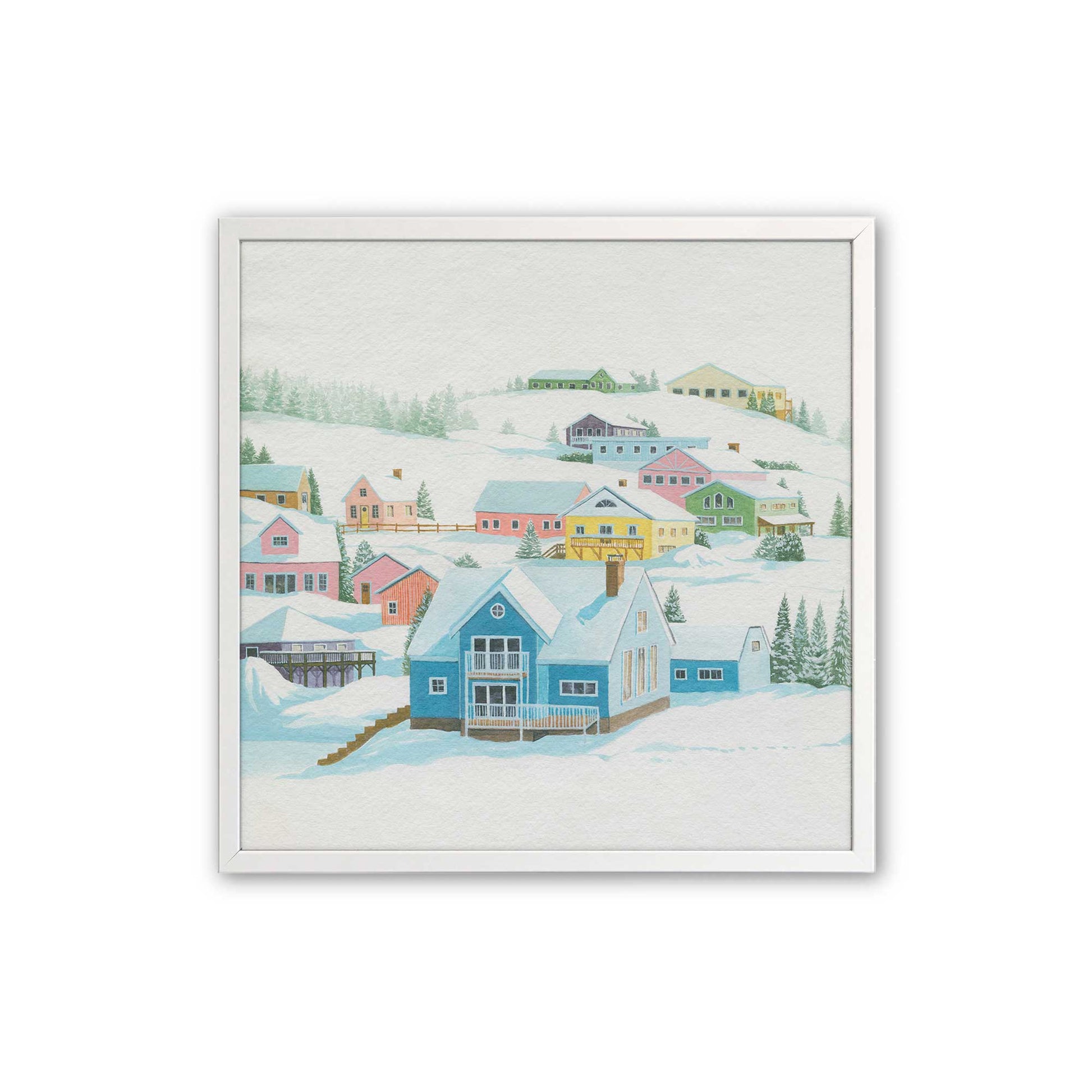 [Color:Opaque White], Picture of art in an Opaque White frame