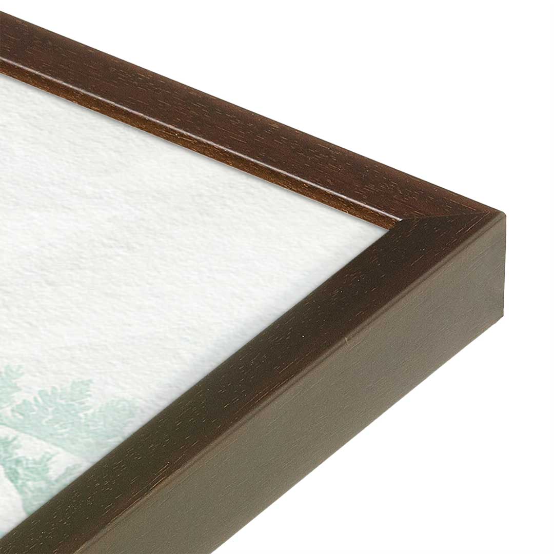 [Color:Espresso], Picture of art in a Espresso frame at an angle