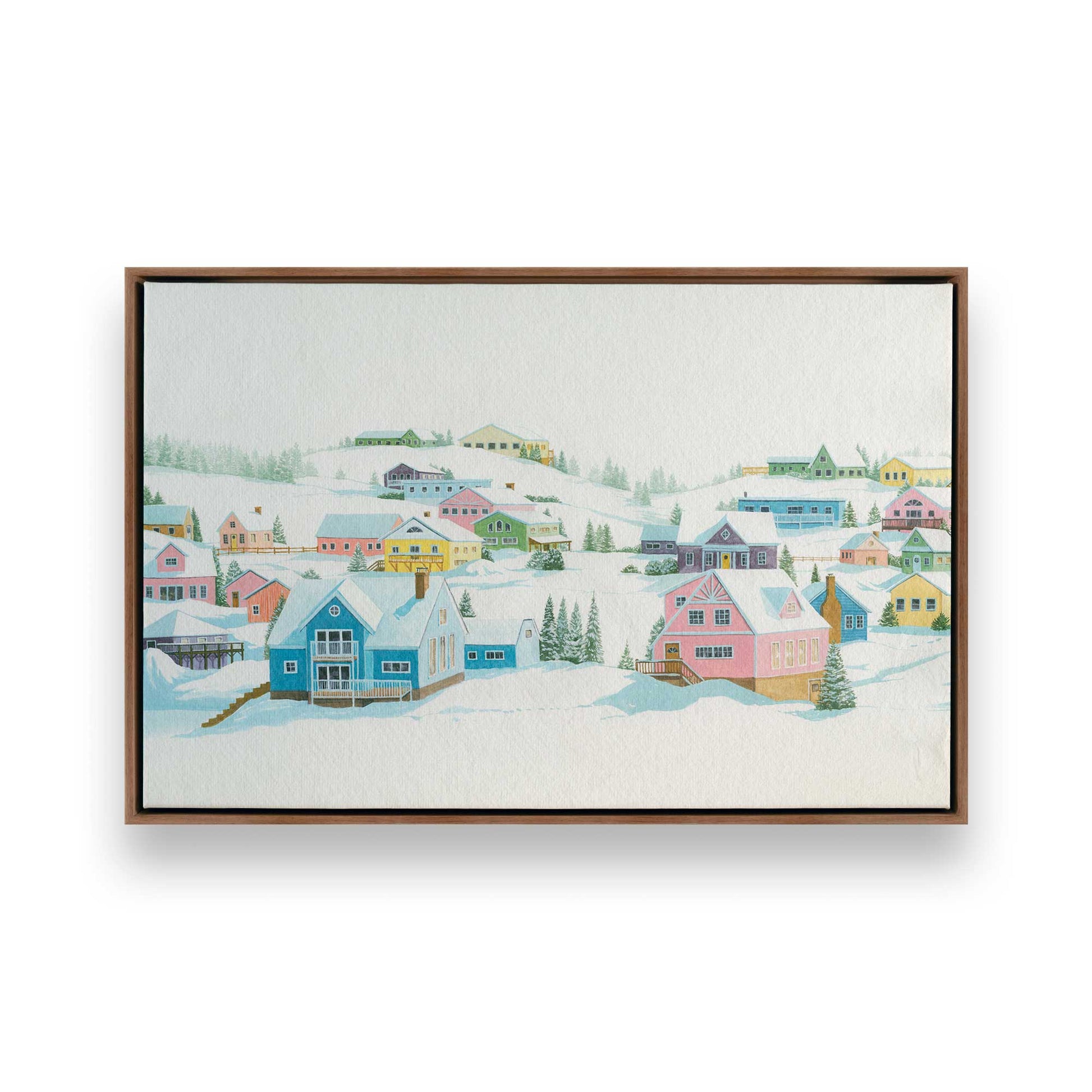 [Color:Walnut], Picture of art in a Walnut frame