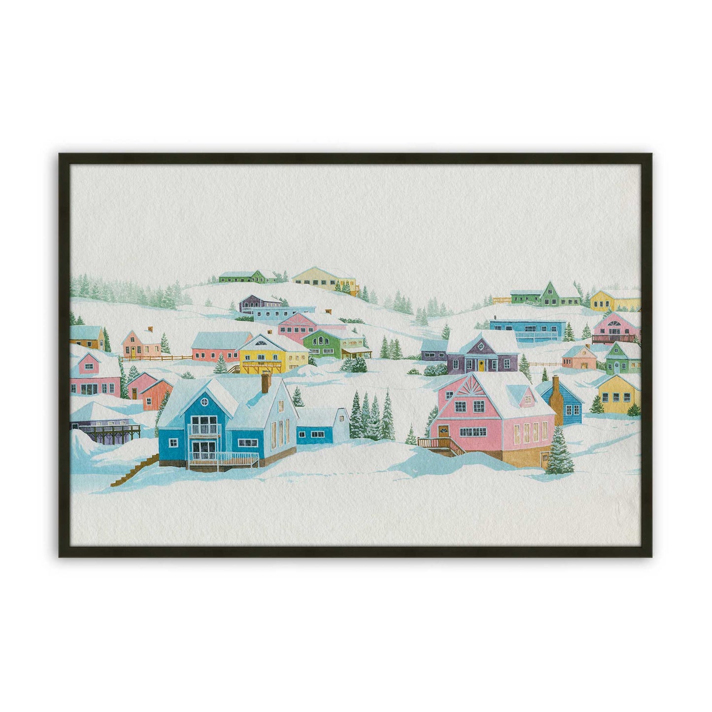 [Color:Satin Black], Picture of art in a Satin Black frame