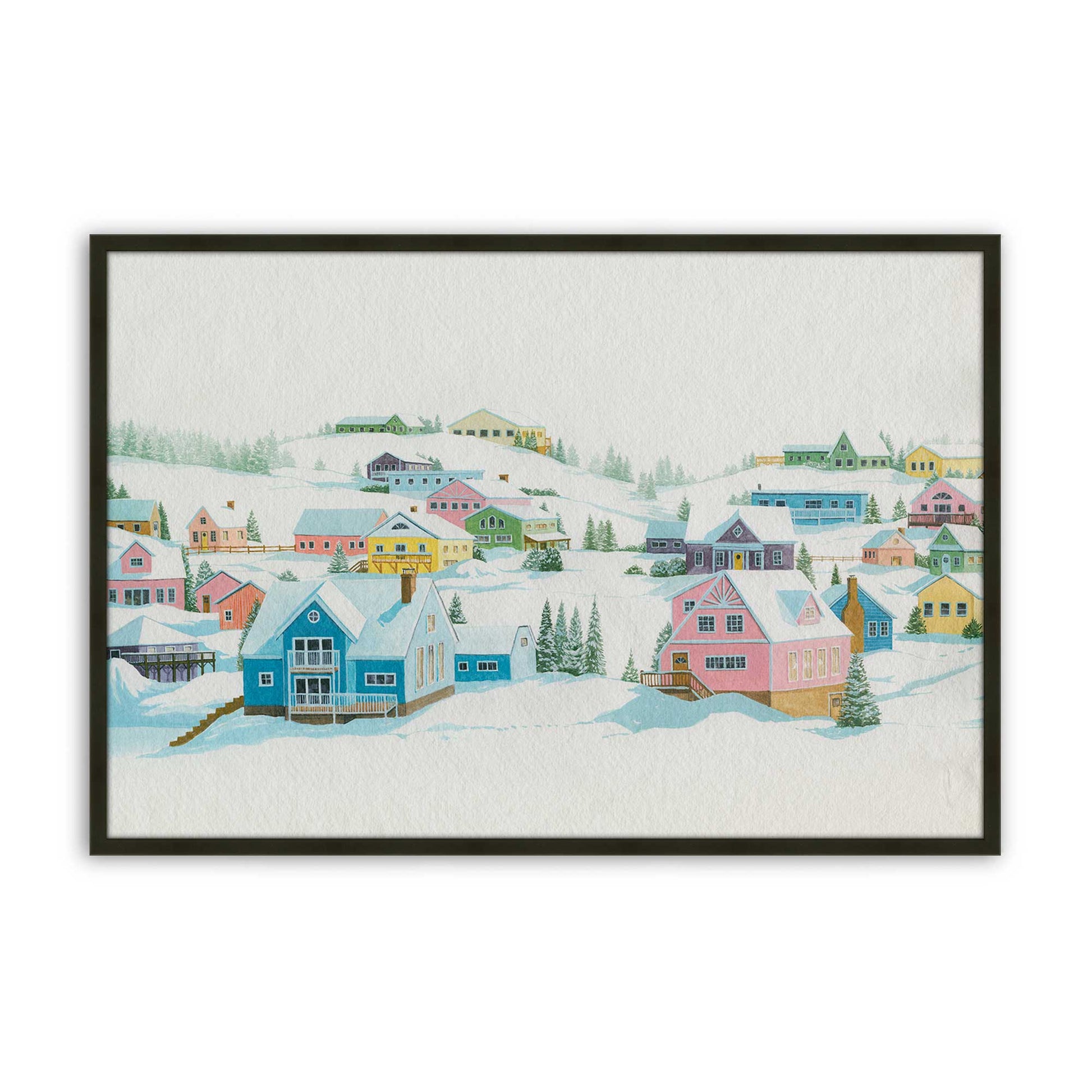 [Color:Satin Black], Picture of art in a Satin Black frame