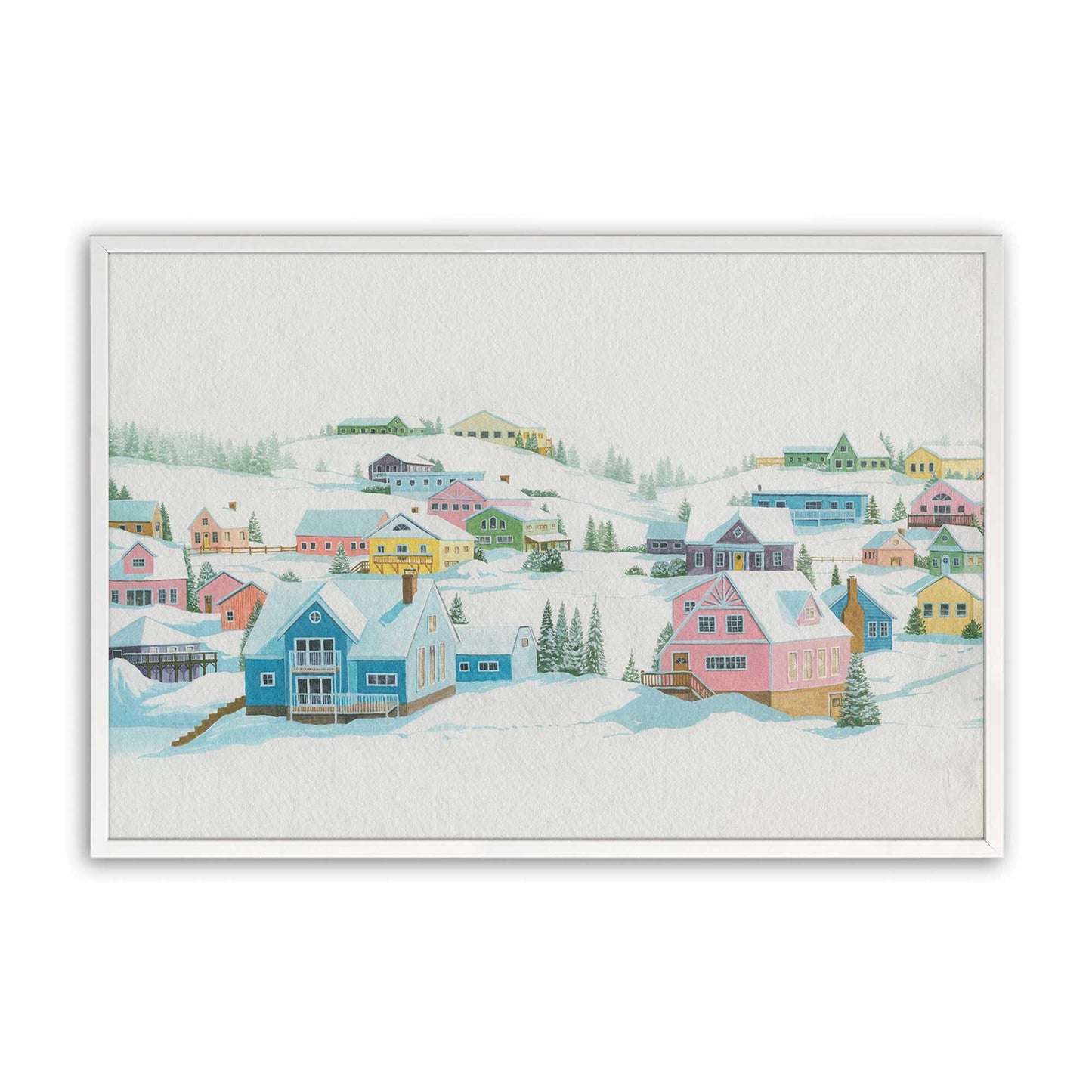[Color:Opaque White], Picture of art in a Opaque White frame
