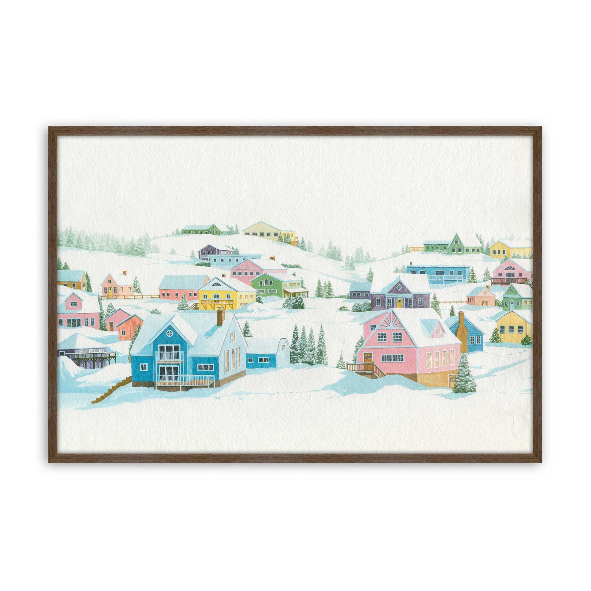 [Color:Walnut], Picture of art in a Walnut frame