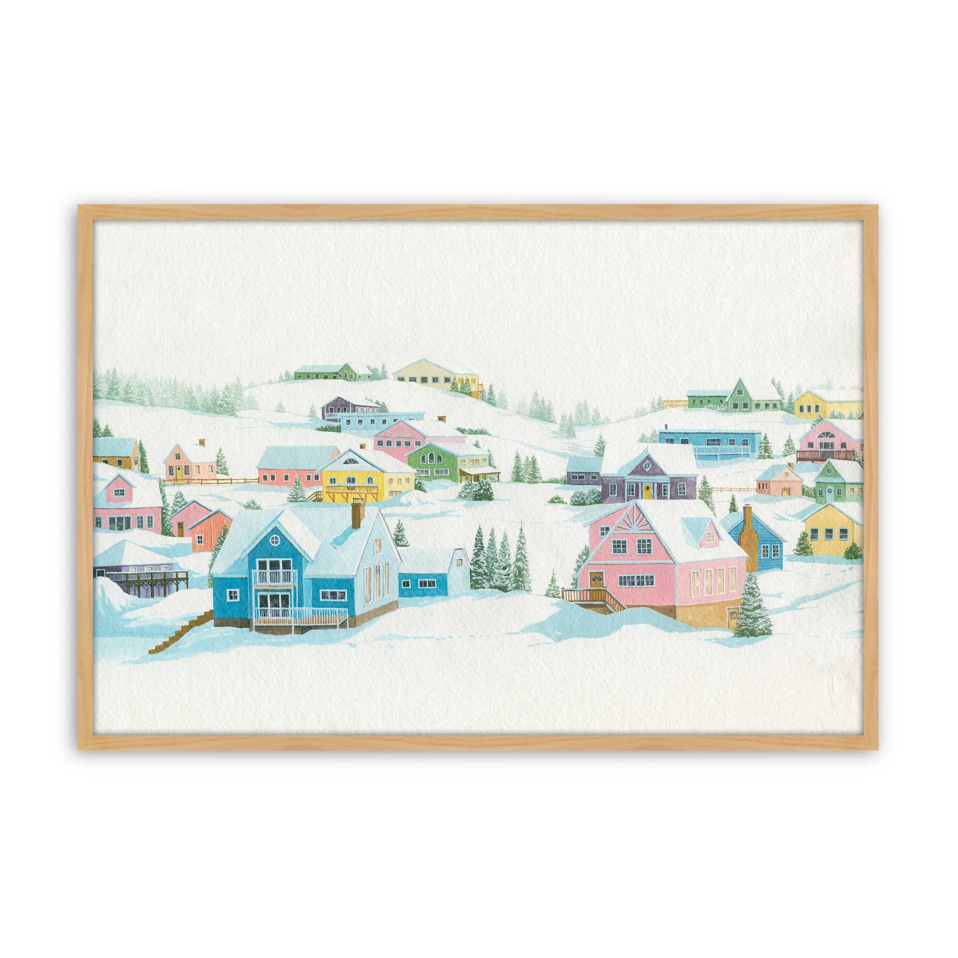 [Color:American Maple], Picture of art in a American Maple frame
