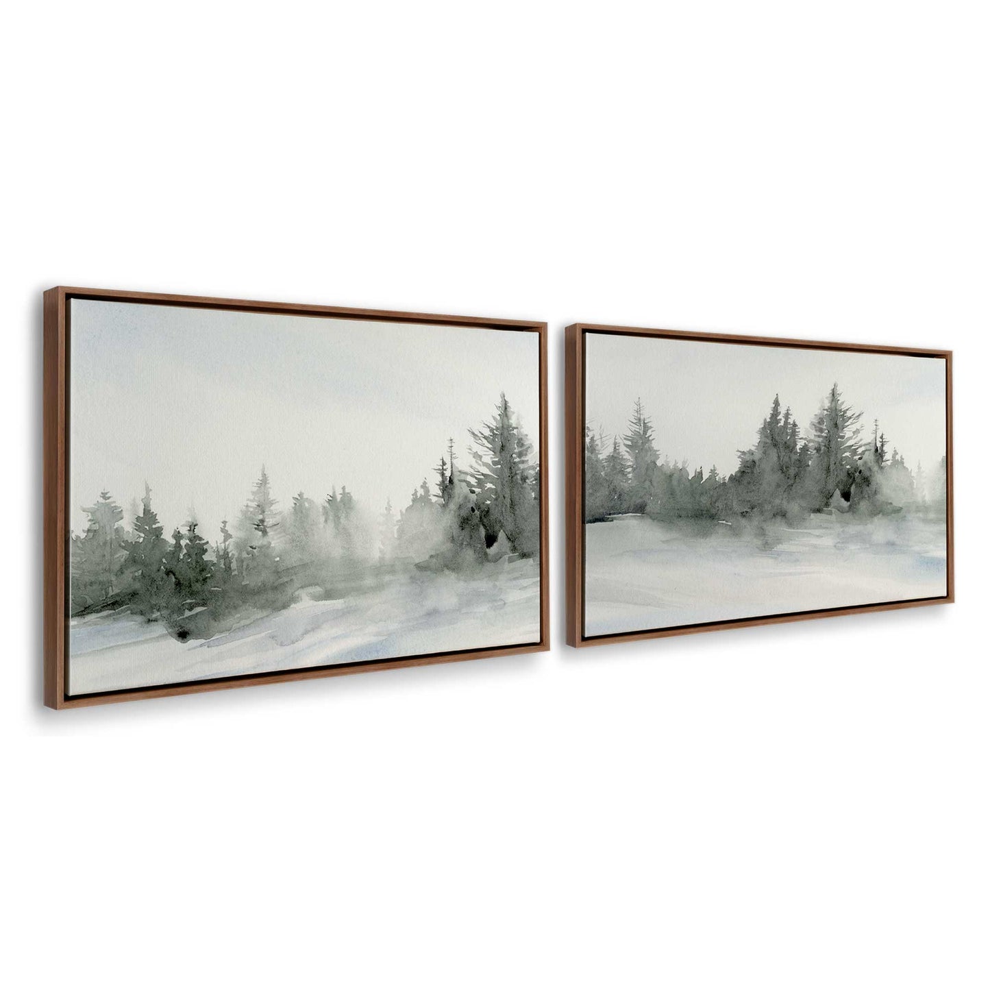[Color:Walnut], Picture of art in a Walnut frame at an angle