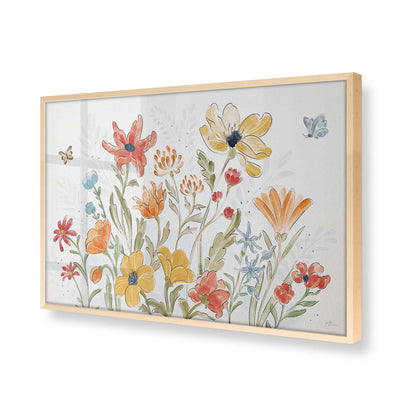 [Color:Raw Maple], Picture of art in a Raw Maple frame at an angle