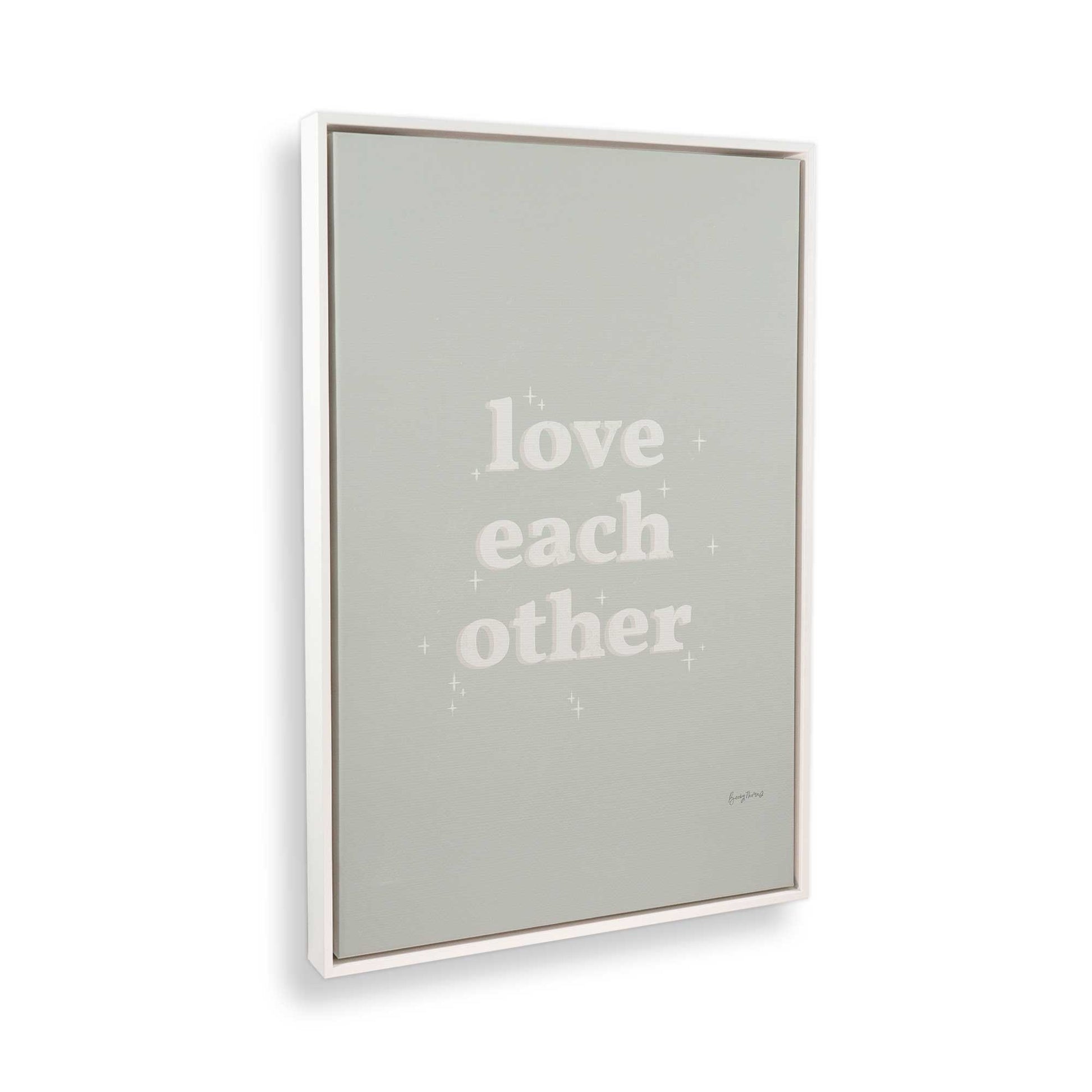 [Color:Opaque White], Picture of art in a White frame at an angle