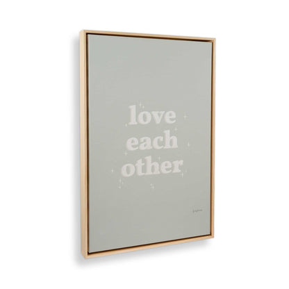 [Color:American Maple], Picture of art in a American Maple frame at an angle