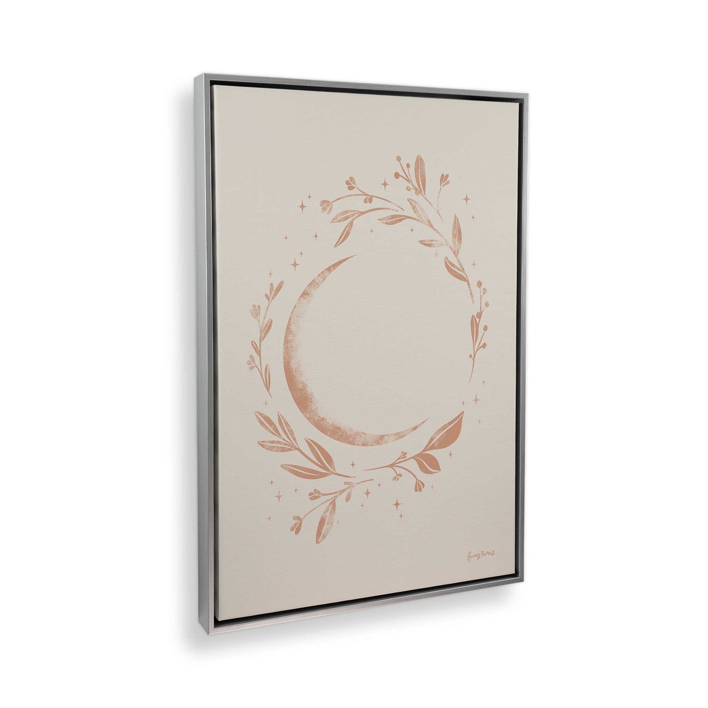 [Color:Polished Chrome], Picture of art in a Polished Chrome frame at an angle