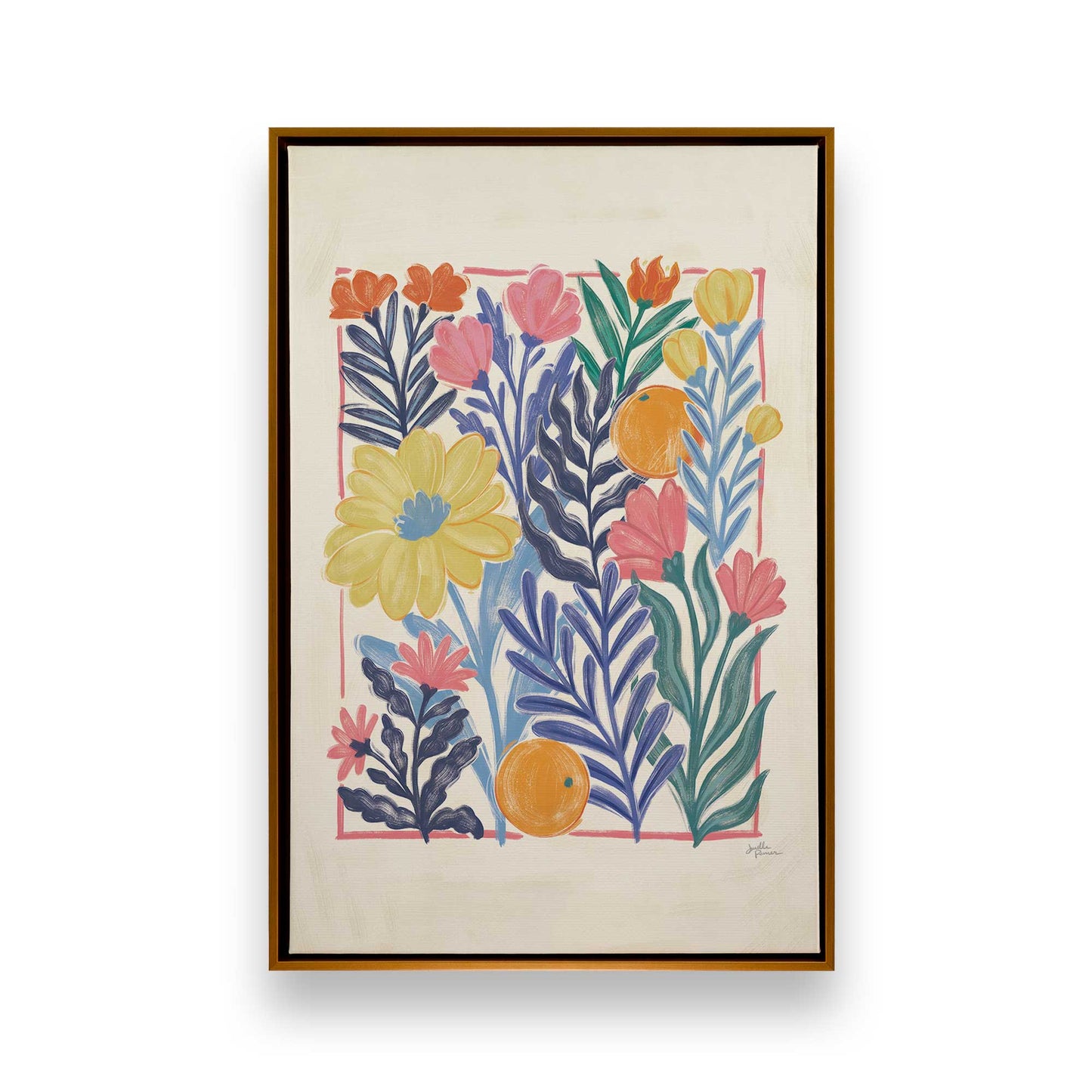 [Color:Polished Gold], Picture of art in a Polished Gold frame