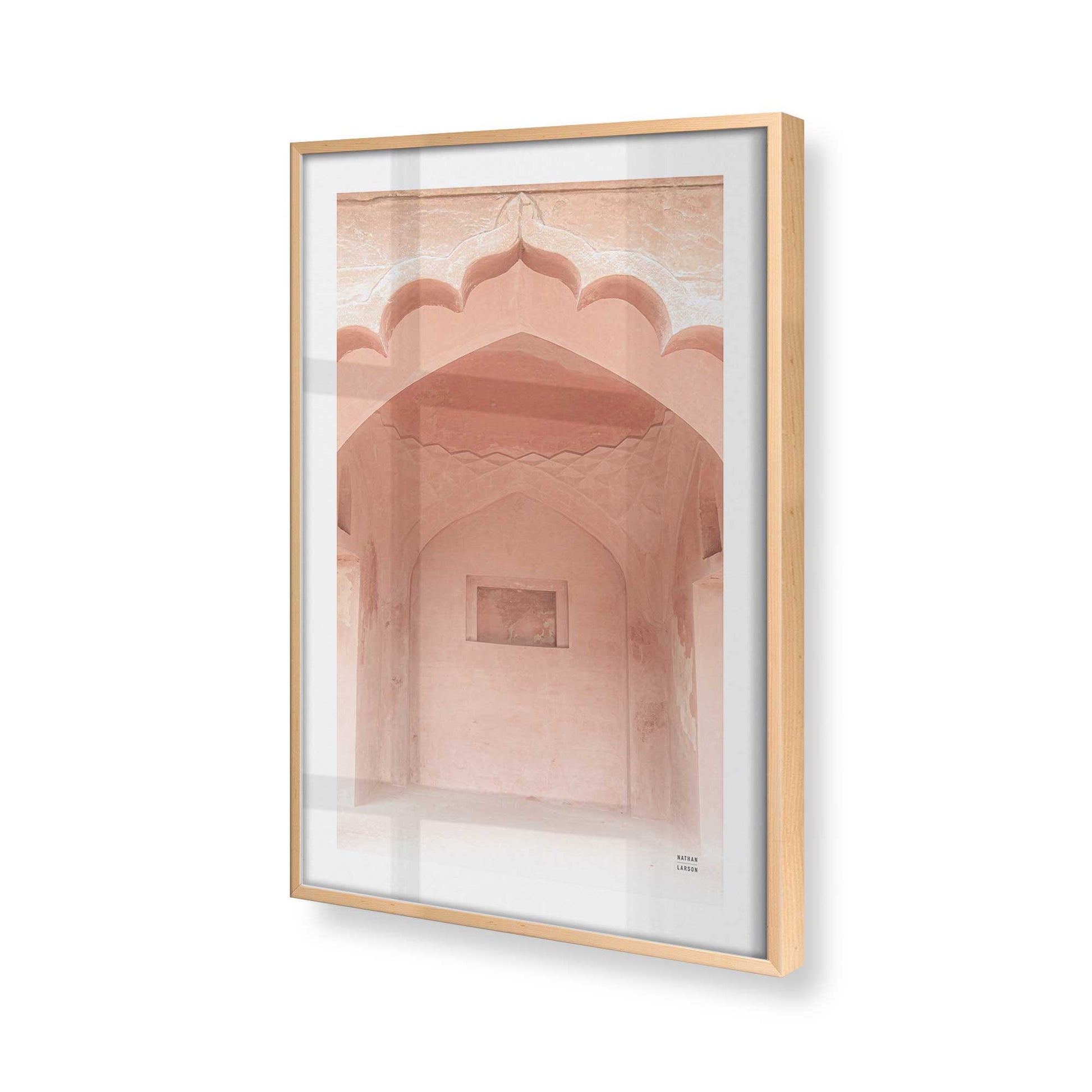 [Color:Raw Maple], Picture of art in a Raw Maple frame at an angle