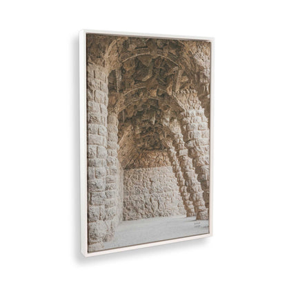 [Color:Opaque White], Picture of art in a White frame at an angle