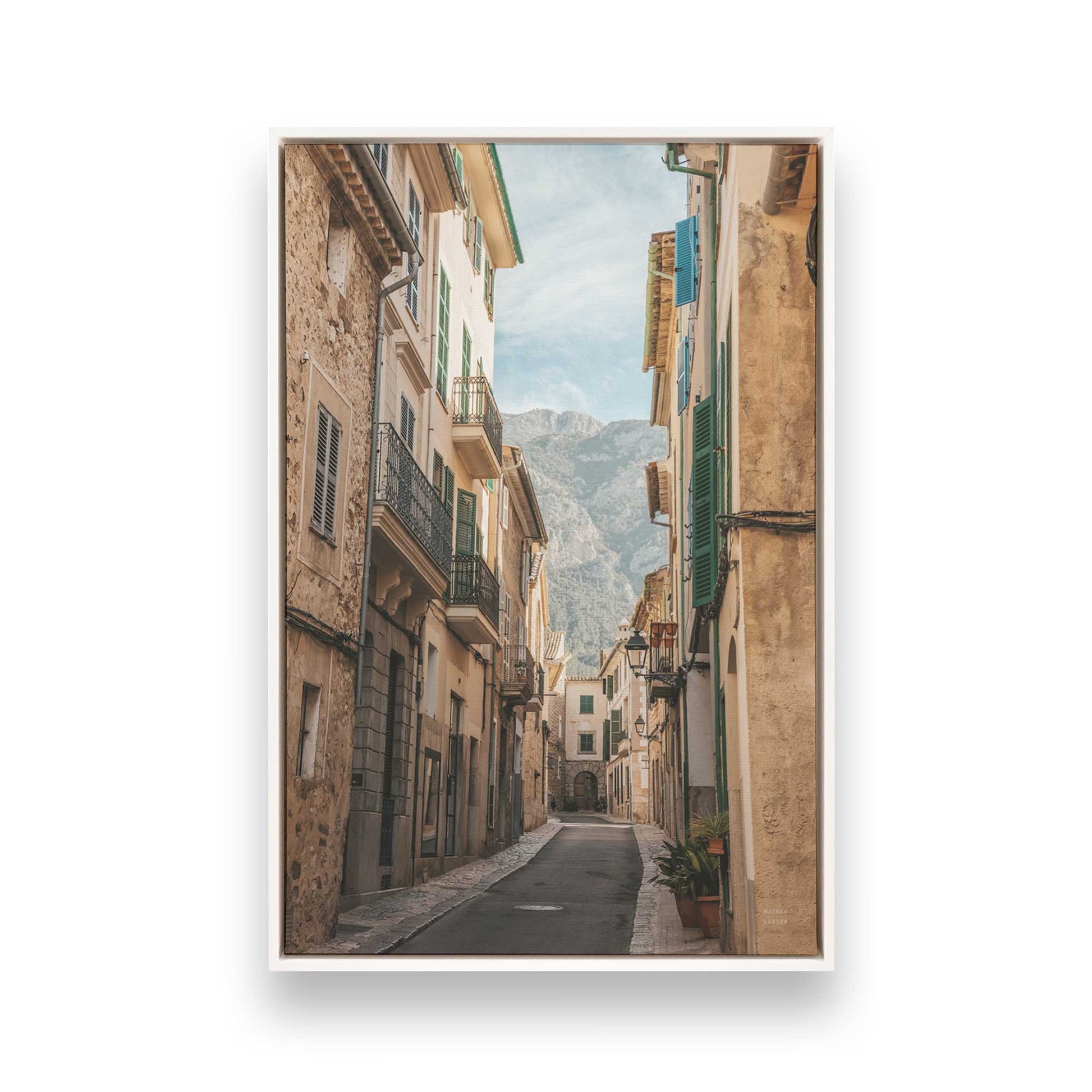 [Color:Opaque White], Picture of art in a White frame