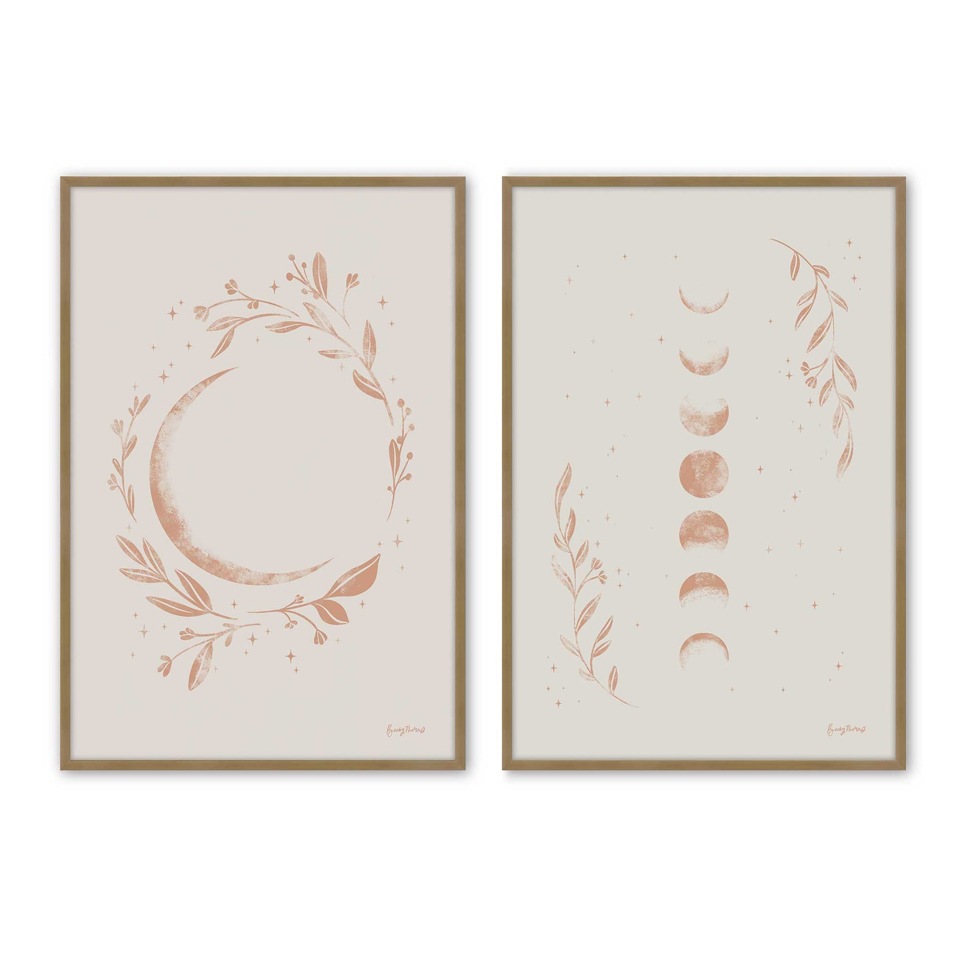 [Color:Brushed Gold], Picture of art in a Brushed Gold frame