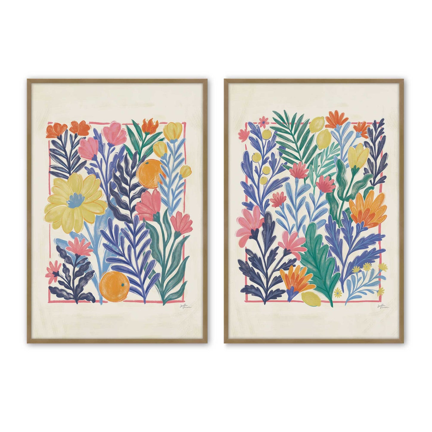 [Color:Brushed Gold], Picture of art in a Brushed Gold frame