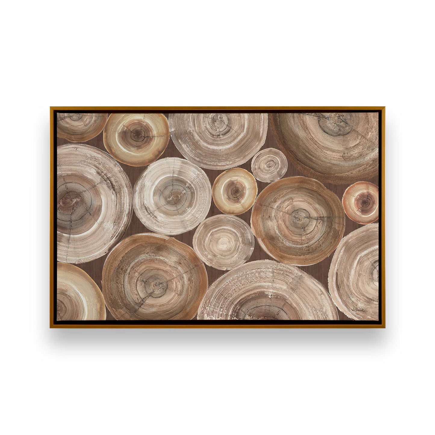 [Color:Polished Gold], Picture of art in a Polished Gold frame