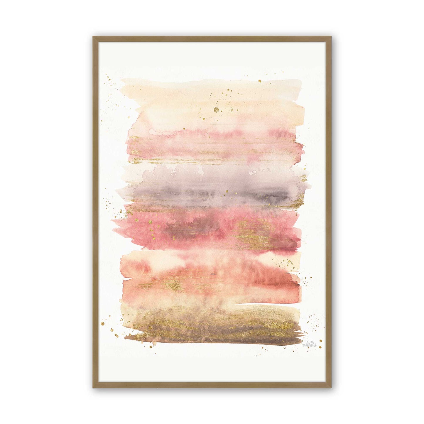 [Color:Brushed Gold], Picture of art in a Brushed Gold frame