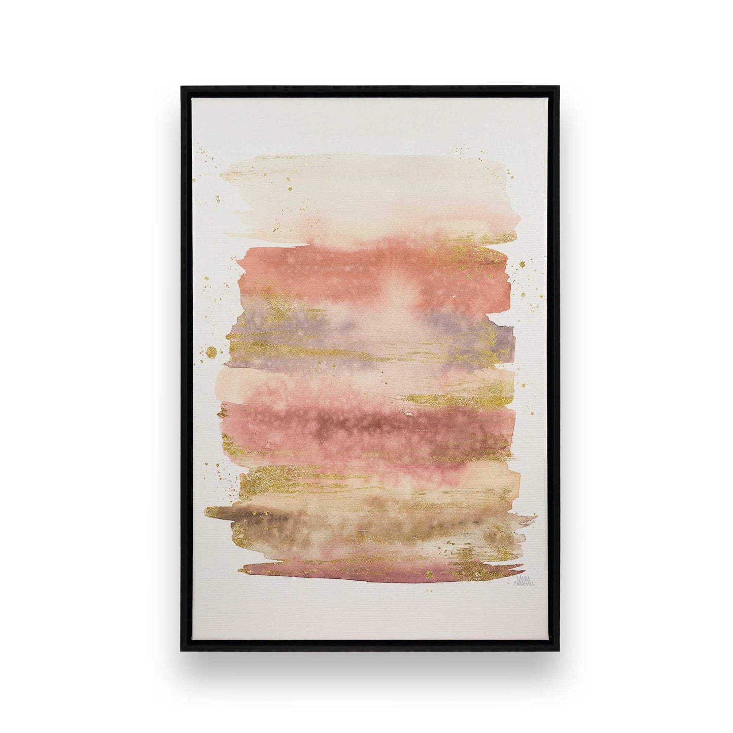 Dusty Pink Skies Canvas Print, Set of 3