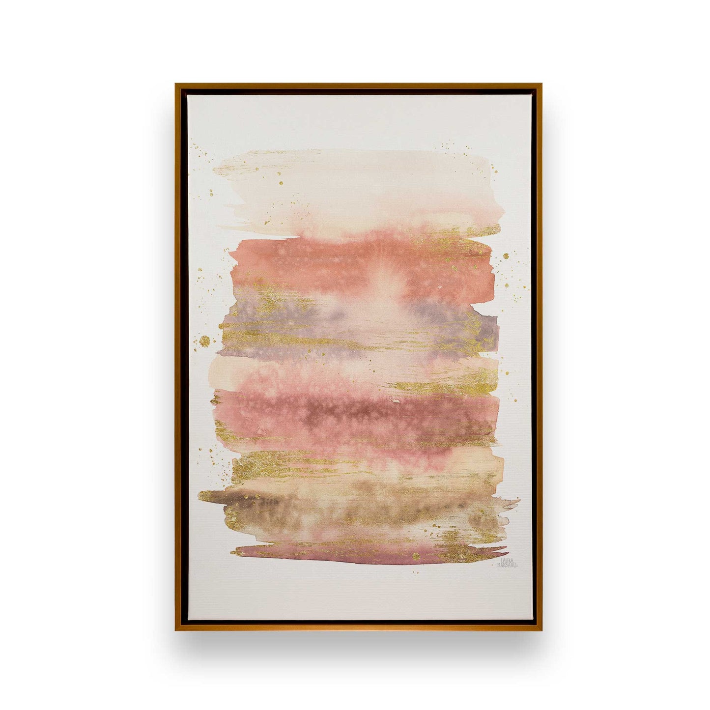 Dusty Pink Skies Canvas Print, Set of 3