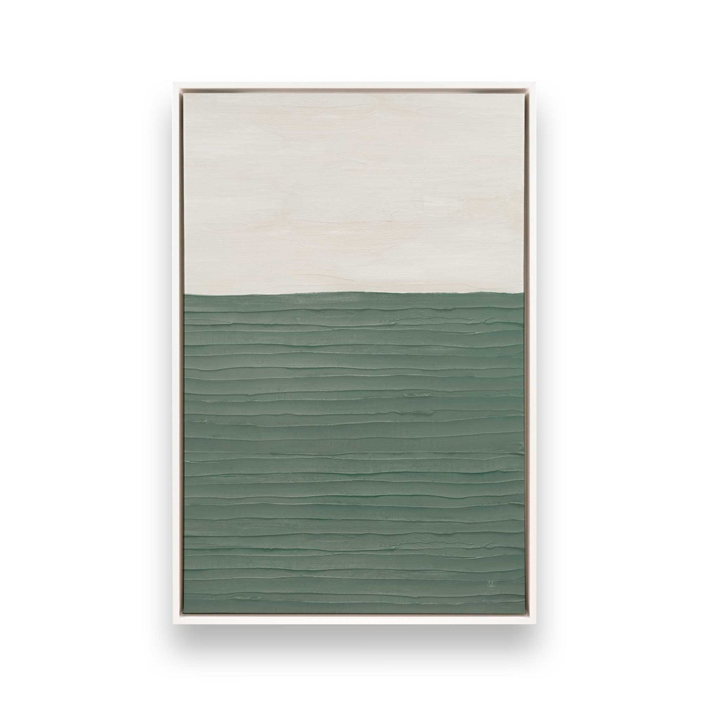 Modern Green Zen Canvas Print, Set of 2