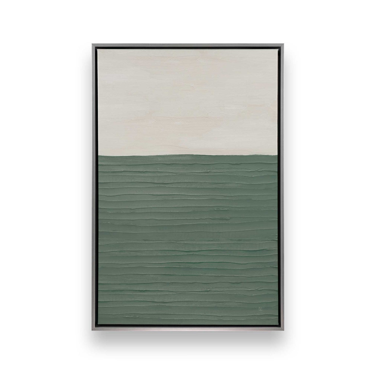 Modern Green Zen Canvas Print, Set of 2